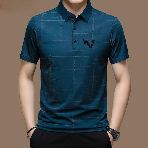 Fashion Polo Shirt for Men | Casual Loose Fit, Short Sleeve Summer Tops - Picture 27 of 39
