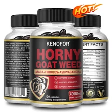 Horny Goat Weed Complex Provides Energy and Stamina for Men - 30to120 Capsules