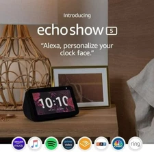 Amazon Echo Show 5 Smart Home Display with Alexa - Charcoal