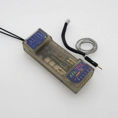 Spektrum compatible Lemon Rx® TEXTGEN 10 Channel GYRO/VARIO Receiver. V-Probe