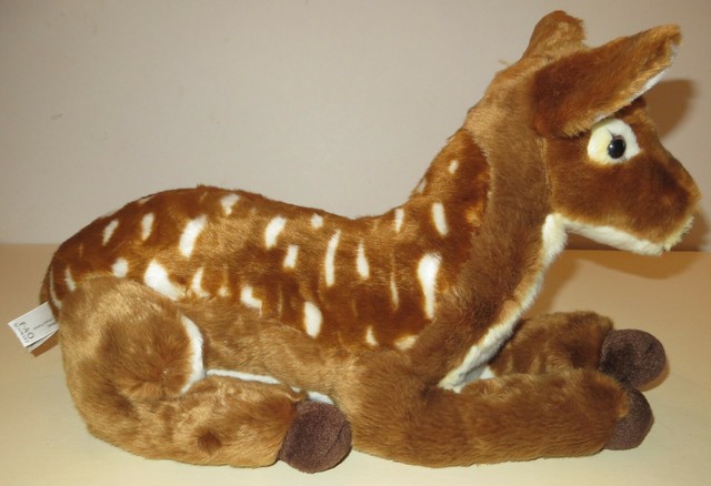 FAO Schwarz 18â Plush Stuffed Toy Spotted Sitting Baby Deer Fawn Very Soft 2017 | eBay