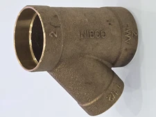 NIBCO REDUCING   WYE  2" x 2" x 1-1/2"  CAST COPPER