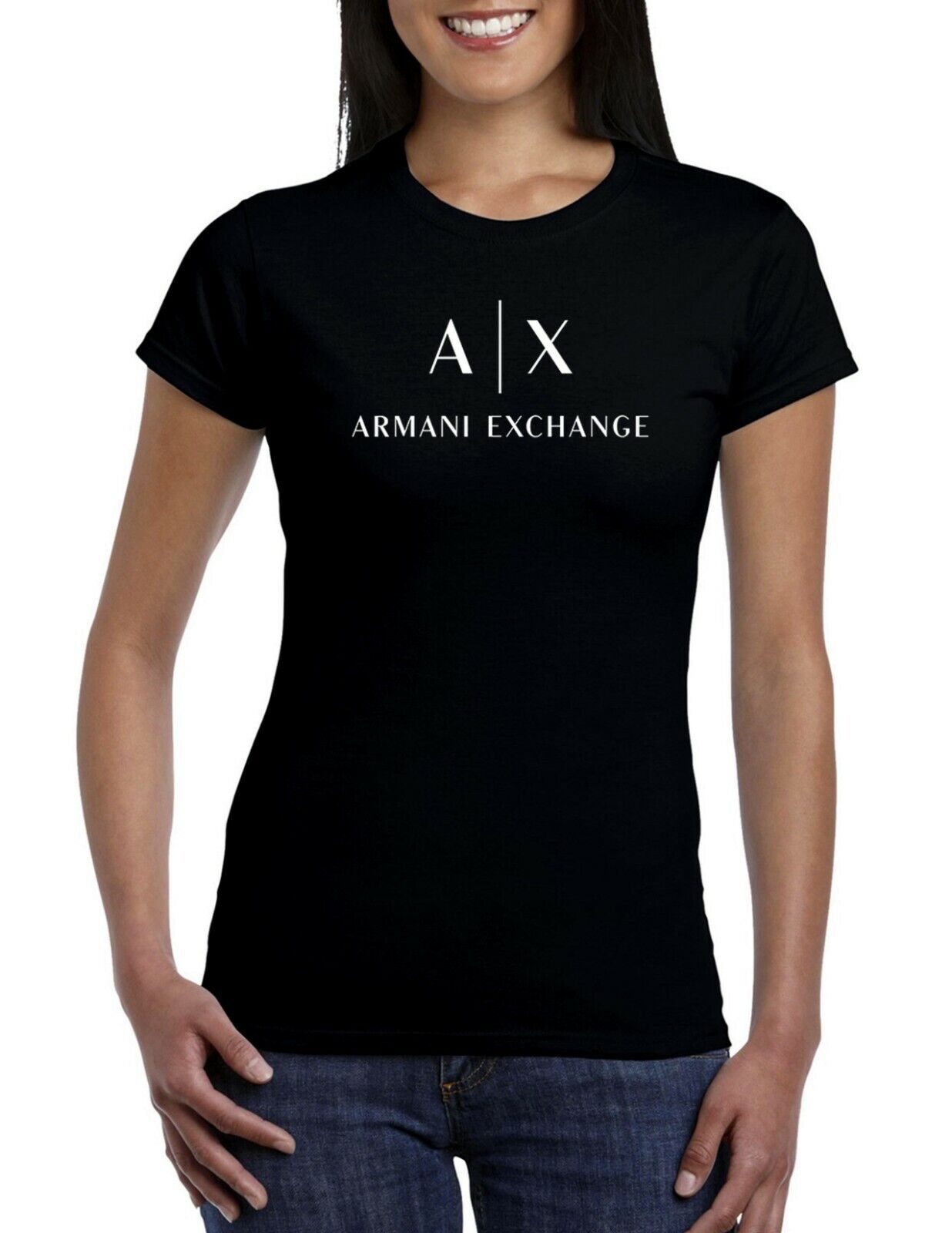 fungere Overskyet fælde For Women AX Armani Exchange. Women's Tee. Crew Neck. Short Sleeves T-Shirts  | eBay