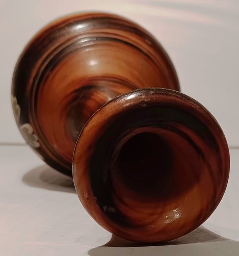 Hand Painted Wood Vase with 2 cups and Saucers Russia - Picture 8 of 9