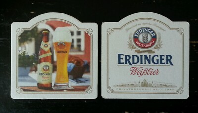 Beer mat Erding Erdinger Weissbräu - Erdinger wheat beer