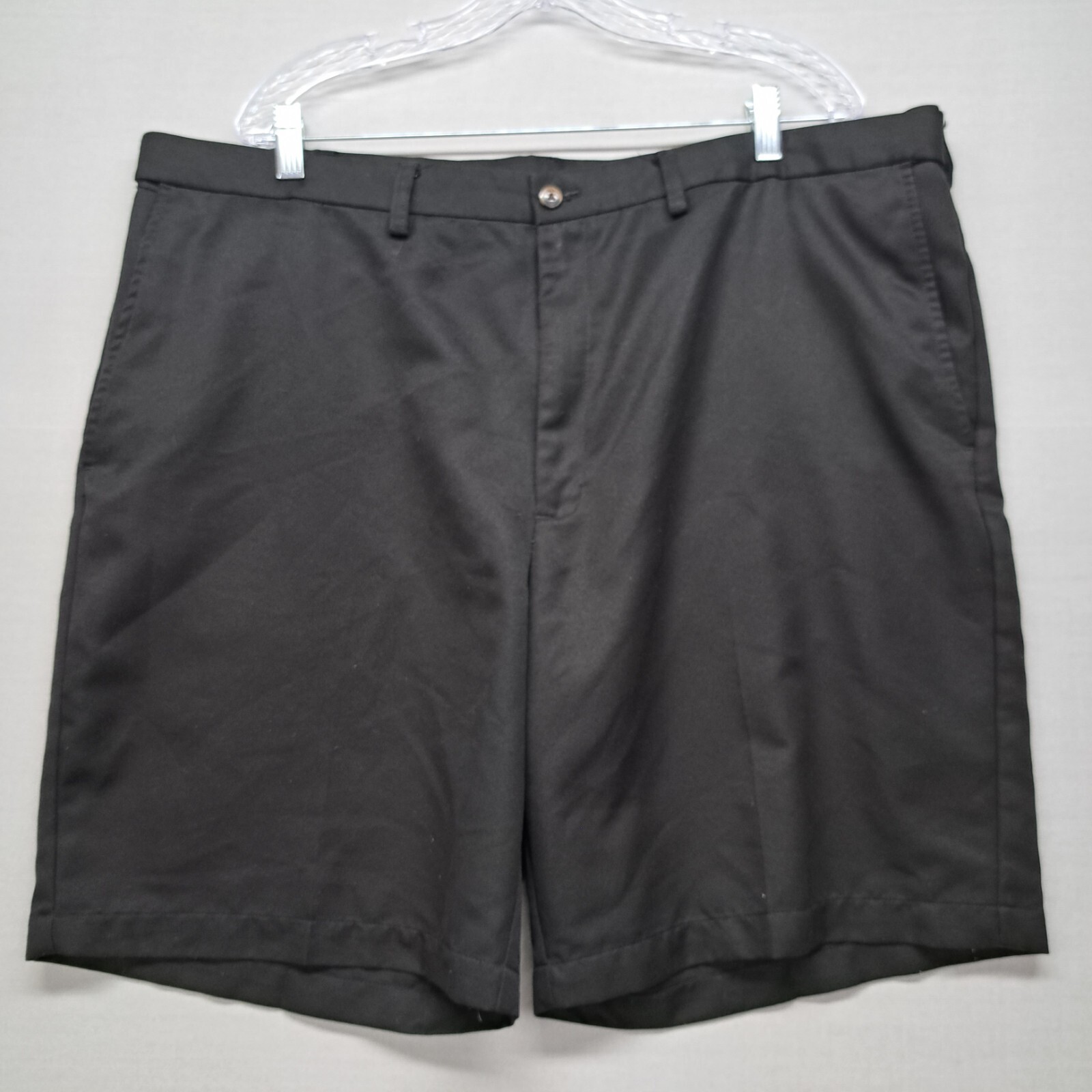 Haggar Mens Dress Shorts Size 42 Black eBay