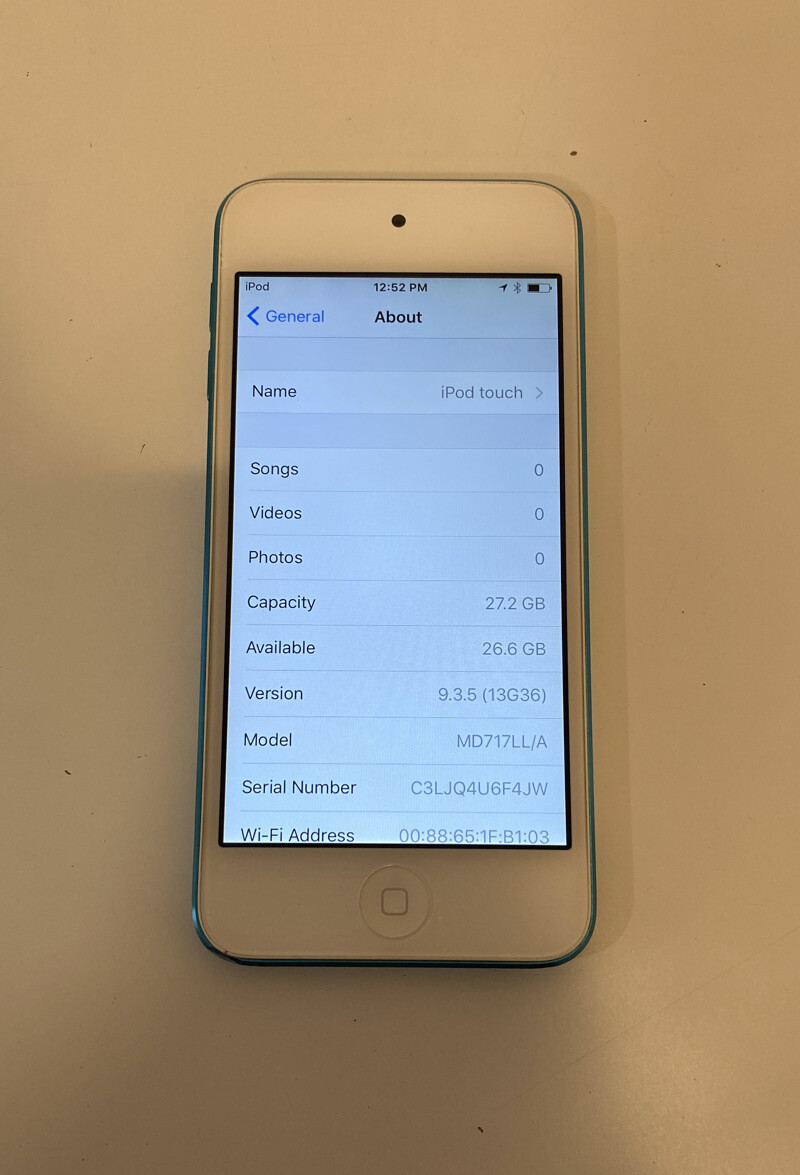 Apple iPod Touch 5th Generation Blue (32GB) MP3 Player | eBay