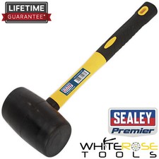 Sealey Rubber Mallet 1.5lb with Fibreglass Shaft Premier
