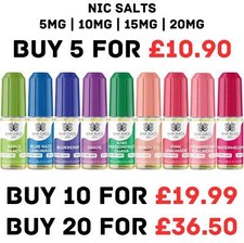 Bar Juice 5000 e cig liquid 10/20 mg Vape 10ml Pod Kit Nic Salts VG50/50PG BULK