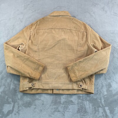 Vintage 70's Levi's Corduroy Trucker Jacket Men 46 Tan Made