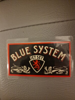 Blue System Original Aufkleber 23 Jahre alt   RARITÄT  