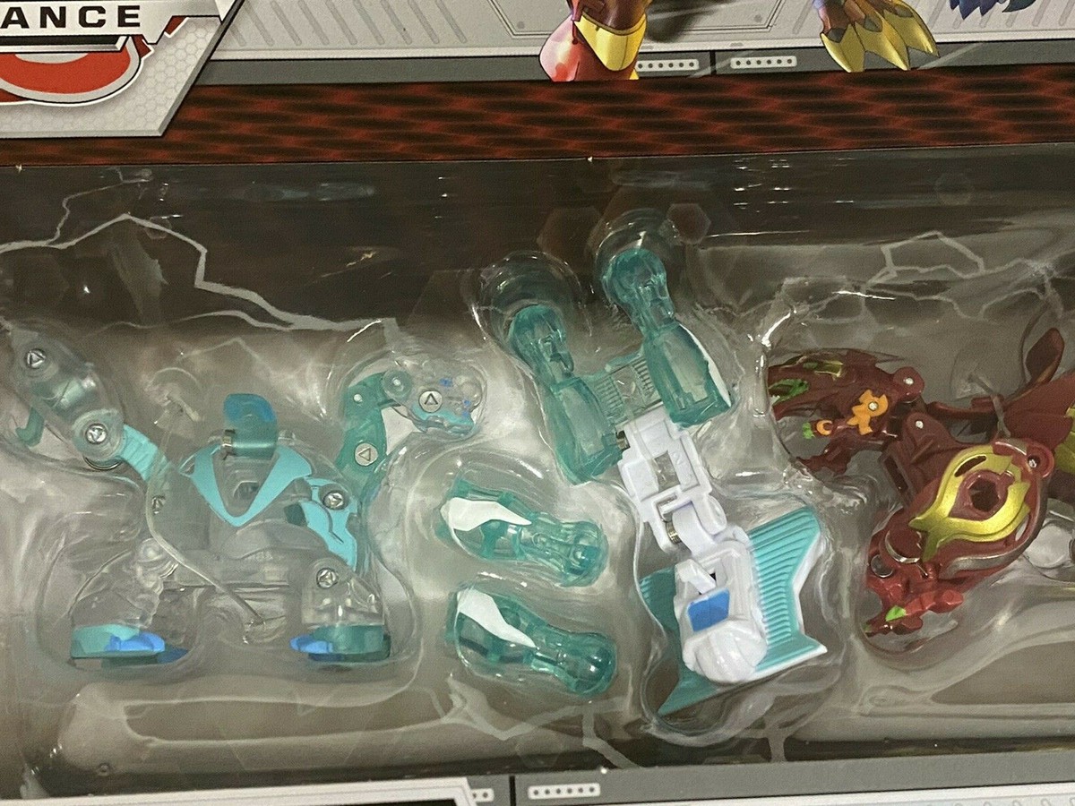 Melarqt Bakugan Baku-Gear 4-Pack – Ramparian Ultra Con Baku-Gear E Fused Trox X Nobilious Ultra, Figure Collezionabili - 2