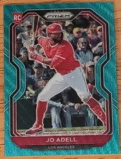 2021 Panini Prizm Teal Wave Prizm #191 Tier II Jo Adell Los Angeles Angels RC