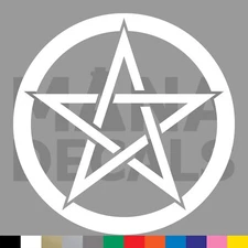 Pentacle Vinyl Die Cut Decal Sticker - Wican Wicca Pagan Tarot Nature Pentagram