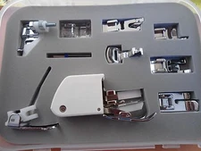 Accessory Kit 9 Presser Feet Twin Needle Walking foot for Low Shank Sewing