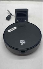 Robot aspirador Dirt Devil negro base de carga automática electrodoméstico no probado