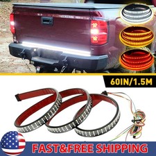 LED Tailgate Light Bar 60" Triple Row 5-Function Strip for Pickup Trailer SUV