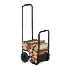 Brandhout kar Haardhout trolley Houtopslag rek 2 wielen 7,4 kg Brandhout wagen