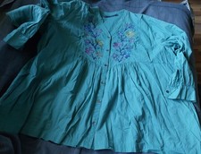 Gudrun Sjöden xxl Bluse (48-50)  aufwändig bestickt