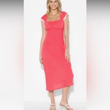 Flutter Cap Sleeve Maxi A-Line Dress Wild Fable Small NWOT
