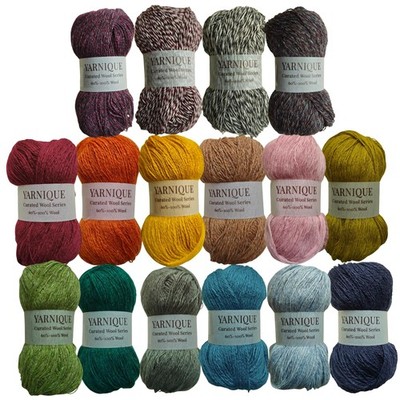 Lace Weight Wool Yarn   16 Mini Skeins (25g Each) Multicolor Set (400g / 1