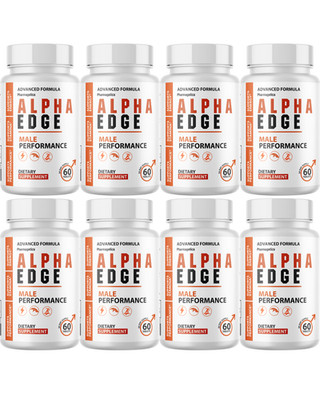 Alpha Edge Advanced Formula For Male Stamina Support Supplement- 8 Bottles