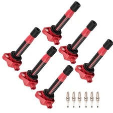 6x Ignition Coil + 6x Iridium Spark Plug for Honda Pilot Ridgeline V6 3.5L 09-15