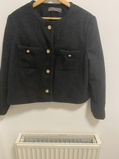Primark Black Boucle Jacket Size XL
