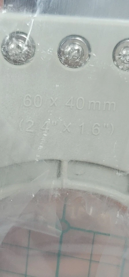 BROTHER / BABYLOCK MULTI NEEDLE EMBROIDERY HOOP PRH60 (60X40mm - 2.4"x1.6") New - Image 3 of 4