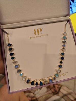 BP World Class Traveler NK94070 necklace in Maldives Mirage gold plated 27''