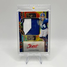 2025 PANINI SELECT CAM SKATTEBO TIE DYE ROOKIE PATCH AUTO /25 RC RPA RED INK