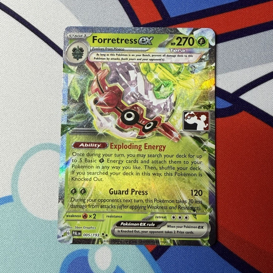 🌲🌳Forretress 🌳🌲EX 005/193 Prize Pack Double Rare - Pokemon TCG