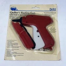 Dritz Quilters Basting Gun Plus Tacks Prym-Dritz Vintage 1995