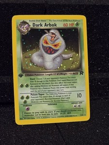 Pokemon Dark Arbok 1st Edition Holo WOTC 2000 Team Rocket 2/82 NM
