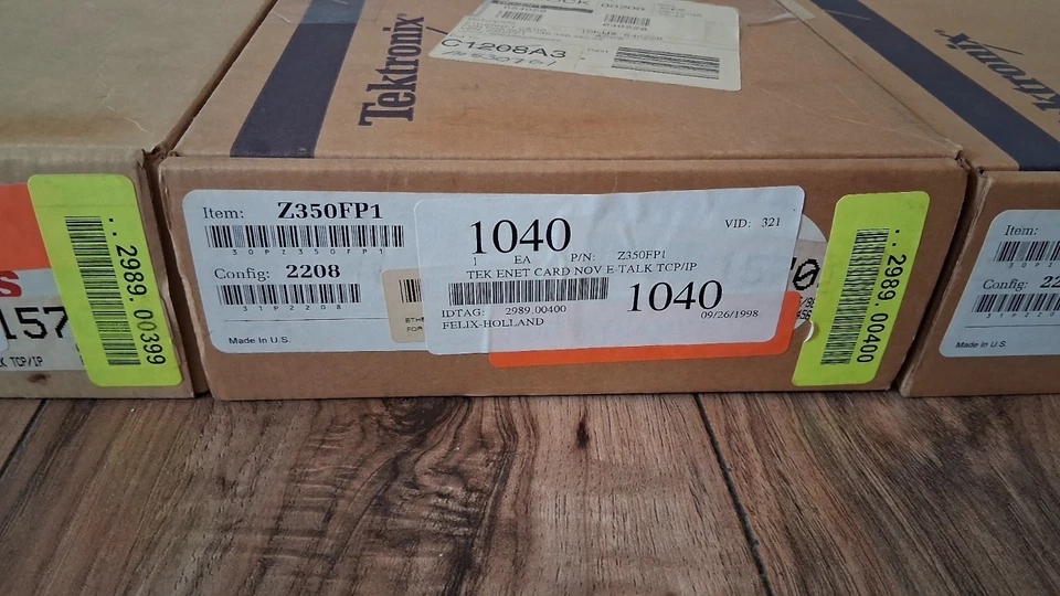 4 Tektronix Color Printers PhaserShare Tek E Net Cards & Software Windows LOT - Image 4 of 4