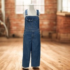 Faded Glory Womens Denim Overalls Vintage Y2K Coquette Grunge Utility 90s Style