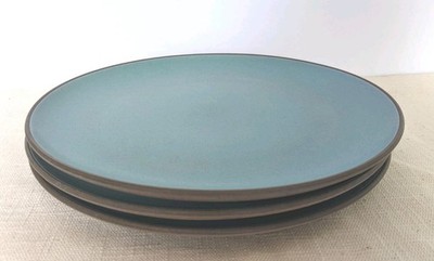 Heath Ceramics Vintage Turquoise Dinner Plates 10 1/2 in Coupe Style (3 pcs)