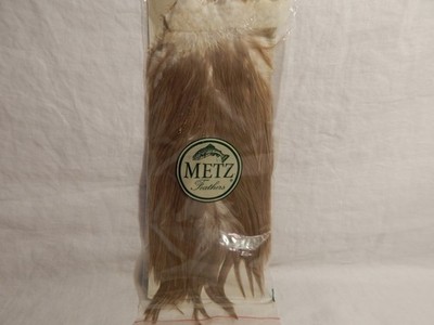 Metz Rooster Saddle Feathers, Medium Dun Color