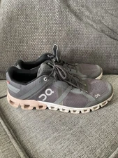 On Cloud Cloudflow Womens W 11 Lace Up Running Walking Sneakers Rock Rose