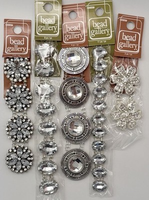 Lot Of 29 2-Hole Slider Beads For Jewelry Making Crafting DIY Bracelet Findings