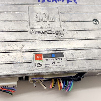 2015 TOYOTA CAMRY JBL AUDIO EQUIPMENT RADIO AMPLIFIER 86100-0W280