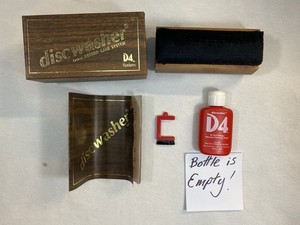 Discwasher D4 Care System Record Cleaner Brush, Booklet, Box,  EMPTY Botttle 82