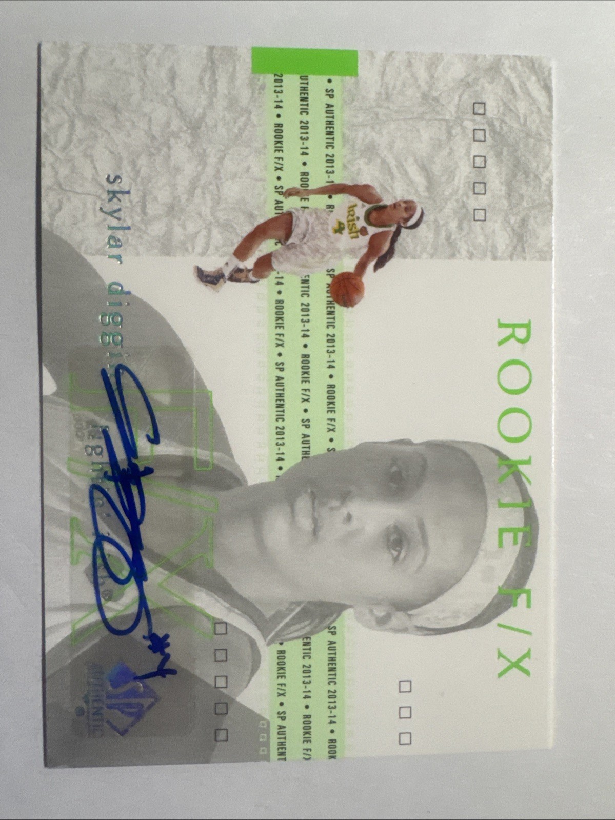 Skylar Diggins #96 Basketball Cards 2013 SP Authentic trading card — raw and PSA graded price guide