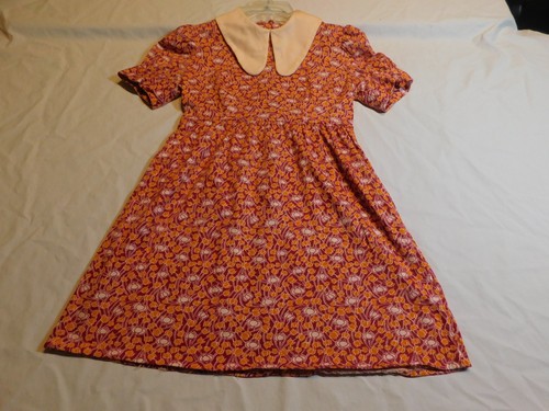 VTG 60s 70s MICRO DRESS MINI FLORAL WIDE COLLAR KNIT POLY XXS/XS MOD GOGO GROOVY, $30 - Photo 7
