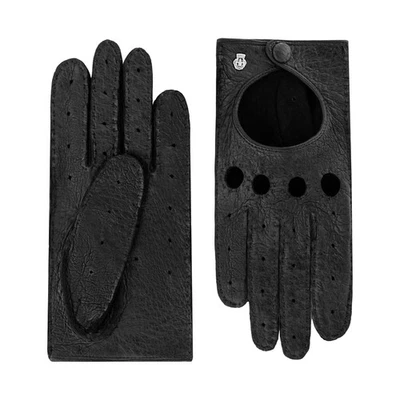 Roeckl Lugano Autofahrer Damen Black Lederhandschuhe Peccaryleder Schwarz - Bild 1 von 3