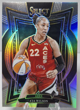 2025 WNBA Select A'Ja Wilson Silver Prizm #56 Las Vegas Aces