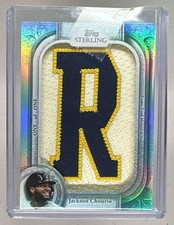 Jackson Chourio 2025 Topps Sterling #TSJLP-JCH Jersey Letter R Patch 1/1