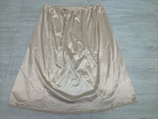 Vintage Sears Half Slip Almond 100 NYLON Shiny Size XL V Back