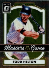 2017 Donruss Optic Masters of the Game #MG13 Todd Helton - BB