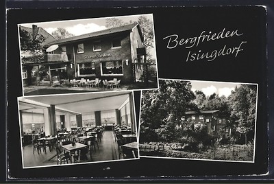 AK Werther / Westfalen, Gasthof-Pension Bergfrieden Isingdorf W. Wulfmeier, Isi 